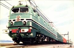 CPA Train Locomotive Type CC 7100 de la SNCF