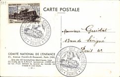 CPA Train Locomotive electrique CC 7100 de la SNCF