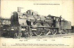 CPA Train Locomotive Machine 3162