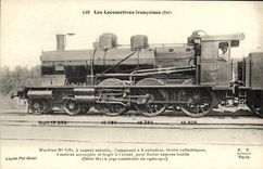 CPA Train Locomotive Machine 3787 a vapeur saturee