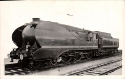 CPA Train Locomotive Compound a 4 cylindres Tender 35 B