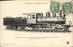 CPA Train Locomotive Chemins de fer du Zululand 