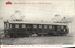 CPA Train Locomotive electrique Automotrice Bo Bo serie EABD des chemins de fer marocains 