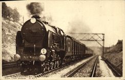 CPA Train Locomotive Ocean Liner Express