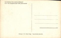 CPM Militaria 2eme guerre mondiale Liberation de Paris Arrestation d'un camion allemand Bar Lutetia