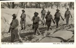 CPM Militaria 2eme guerre mondiale Winter on the Western Front War Office