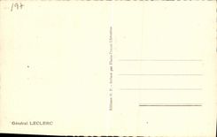 CPM Militaria 2eme guerre mondiale General Leclerc