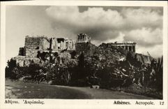 VINTAGE POSTCARD Greece Athens Acropolis