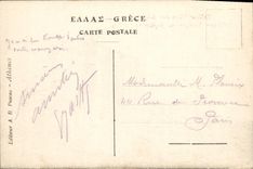 VINTAGE POSTCARD Greece Athens Templed E Olympian Jupiter