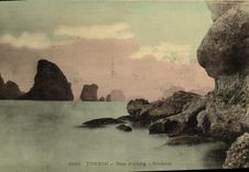 VINTAGE POSTCARD Indo-China Tonkin Bay of Along Rocks