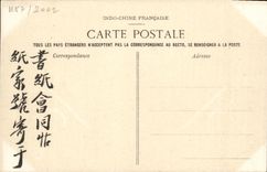 VINTAGE POSTCARD Indo-China Annam Hoots Houses on the basin with the tomb of You Duke