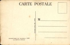 CPA Militaria Manoeuvres du Galibier 1938 La revue finale