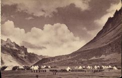 CPA Militaria Bicouac en montagne