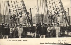 CPA Bateau A faire le tour de barre Julien Damoy