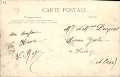 La col rizada de Le Havre del barco de la POSTAL de la VENDIMIA fija el cig de ella