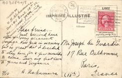 VINTAGE POSTCARD Boat Transatlantic Le Havre Chicago