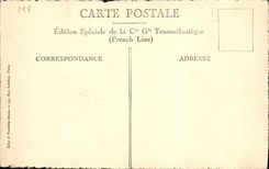 El vapor de Cuba del barco de la POSTAL de la VENDIMIA celebra el 17 de agosto de 1924 de capa delgada transatlántico