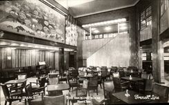 CPM Bateau French line Ile de France Smoking Room