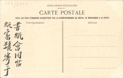 VINTAGE POSTCARD Tonkin Sontay Pagoda of Mandarins