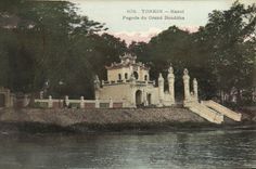 VINTAGE POSTCARD Tonkin Hanoi Pagoda of the Great Buddha