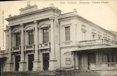 VINTAGE POSTCARD Tonkin Haiphong Theater Frontage