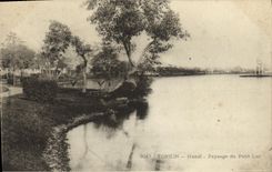 VINTAGE POSTCARD Tonkin Hanoi Landscape of the Small Lake