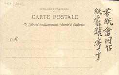 VINTAGE POSTCARD Tonkin Hanoi Landscape of the Small Lake