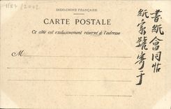 VINTAGE POSTCARD Tonkin Caobang River Boats