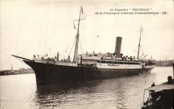 CPA Bateau Le Paquebot Volubilis de la Compagnie Generale Transatlantique
