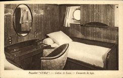 CPA Bateau Paquebot Cuba Cabine de Luxe jo