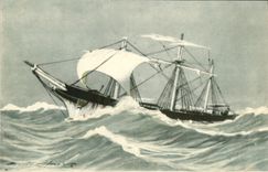 CPA Bateau En fuite Haffner