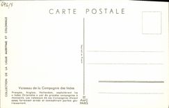 CPA Bateau Vaisseau de la Compagnie des lndes Haffner