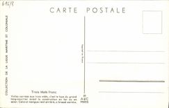 CPA Bateau Trois Mats franc Haffner