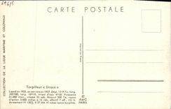 VINTAGE POSTCARD Boat Haffner Destroyer