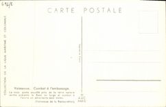 VINTAGE POSTCARD Bateau Vessels Fights with the embossage Haffner