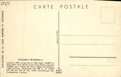 VINTAGE POSTCARD Bateau Armours Richelieu Haffner