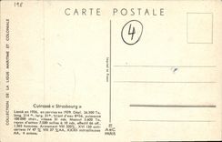 CPA Bateau Cuirasse Strasbourg Haffner