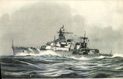 CPA Bateau Haffner Croiseur de 2eme Classe Marseillaise