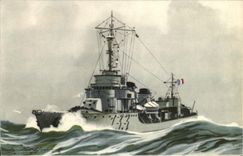 CPA Bateau Haffner Torpilleur Bombarde