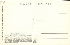 VINTAGE POSTCARD Bateau Haffner Armours Provence