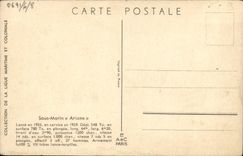 VINTAGE POSTCARD Boat Haffner ARIANE Submarine