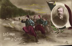 CPA Le Clairon Sonne la Charge Paul Deroulede Militaria 