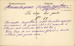 VINTAGE POSTCARD Navy Against destroyer Jaguar by Dumont Duparc