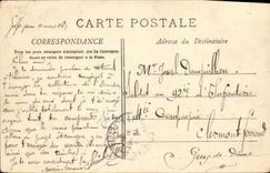 CPA La Sarbacane contre torpilleur d'escadre Bateau 