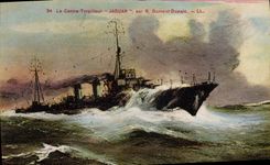 CPA Bateau Le Contre Torpilleur Jaguar par R Dumont Duparc 