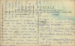 VINTAGE POSTCARD Moroccan Boat Destroyer of Bambara Squadron