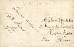 VINTAGE POSTCARD Boat Naval War Bludgeon Against French Destroyer of 1st rank