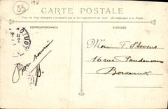 VINTAGE POSTCARD Bateau French Navy Vessel School Crowns