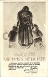VINTAGE POSTCARD Boat Victims Of the Sea November 30th Louis Rollin Minsitre of the Merchant navy