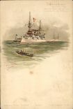 VINTAGE POSTCARD Bateau Cruiser Armours Airal Charner Bruix Latouche Treville Chanzy